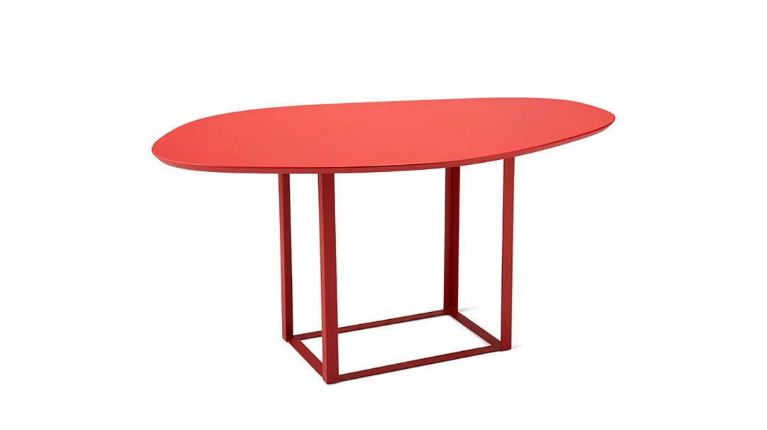 变形桌红色